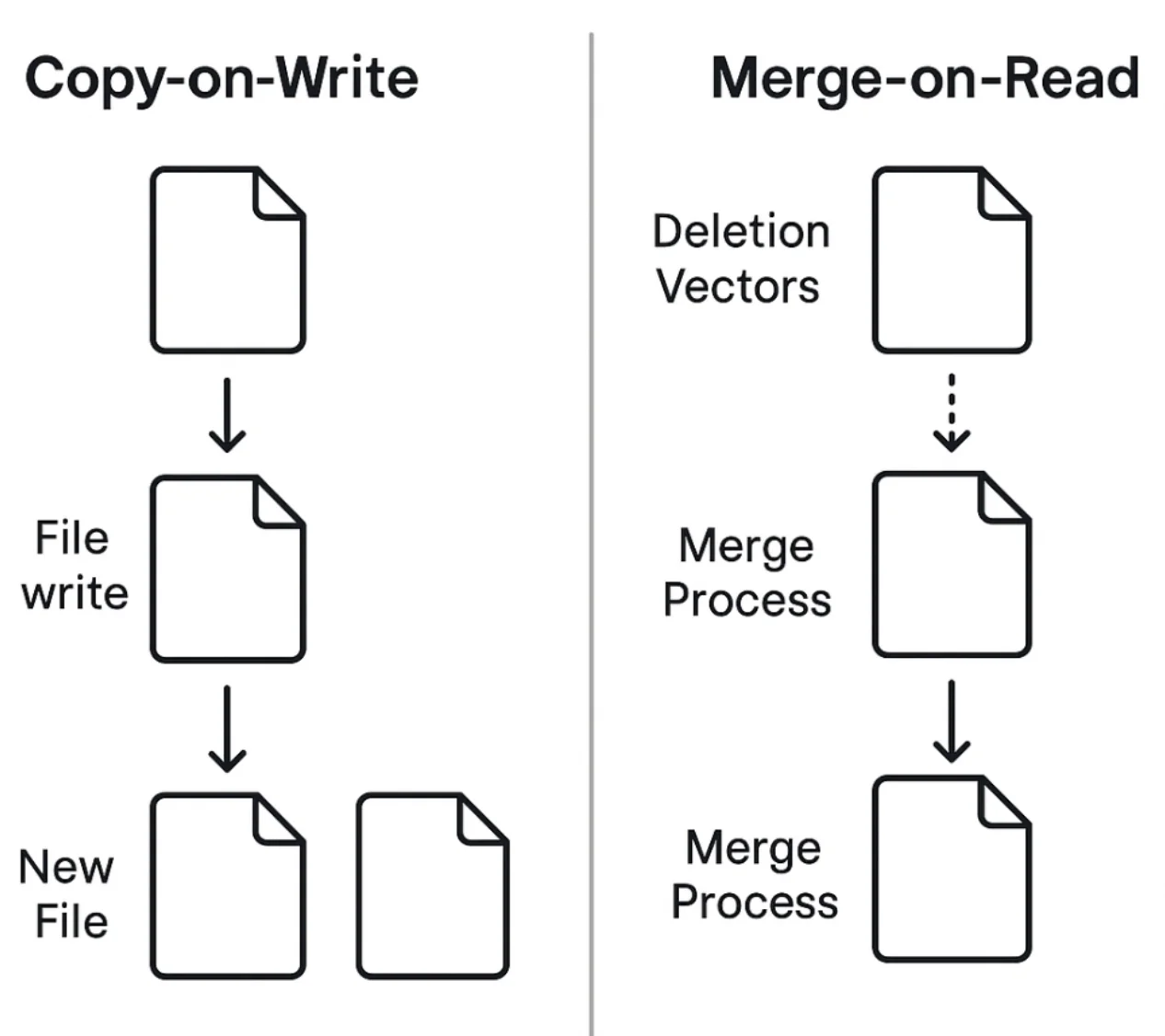 Copy-on-Write vs Merge-on-Read