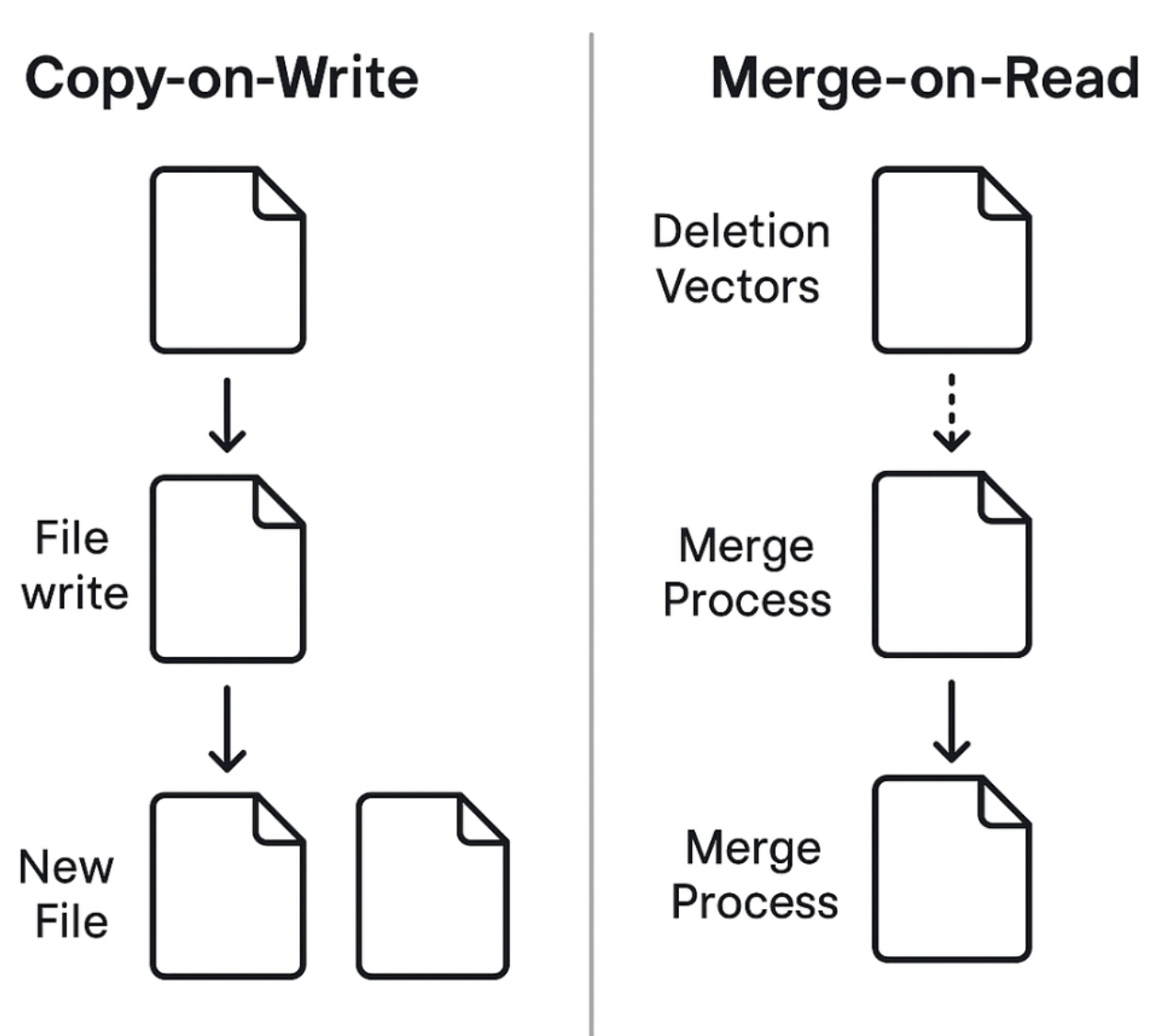 Copy-on-Write vs Merge-on-Read
