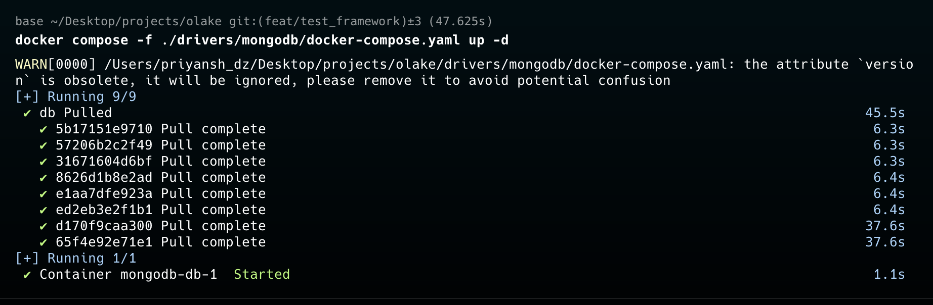 docker compose 1