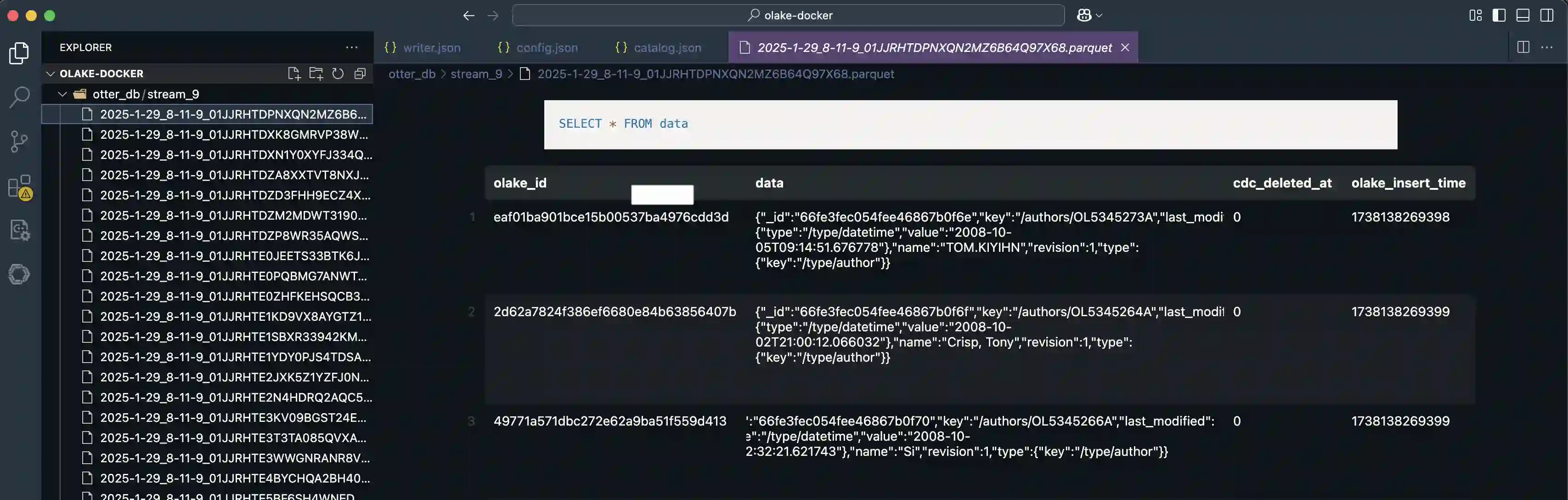 First Data Sync JSON