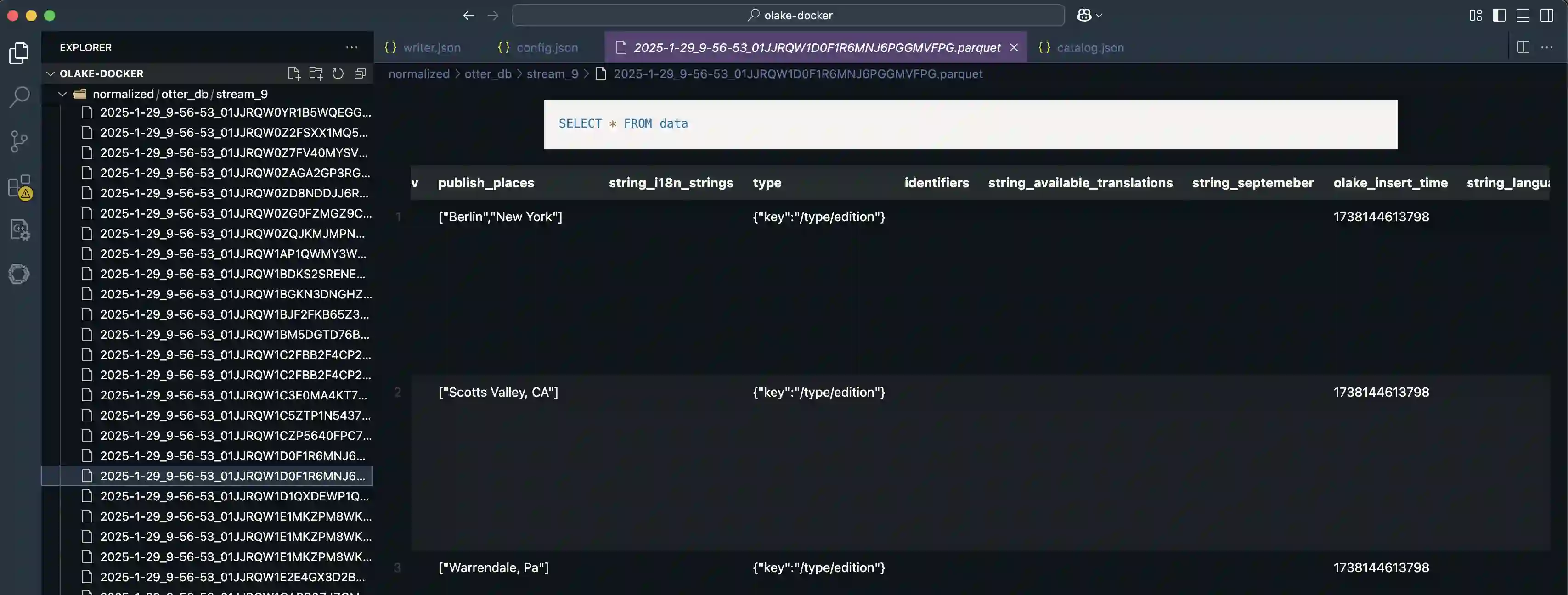 First Data Sync JSON Normalized