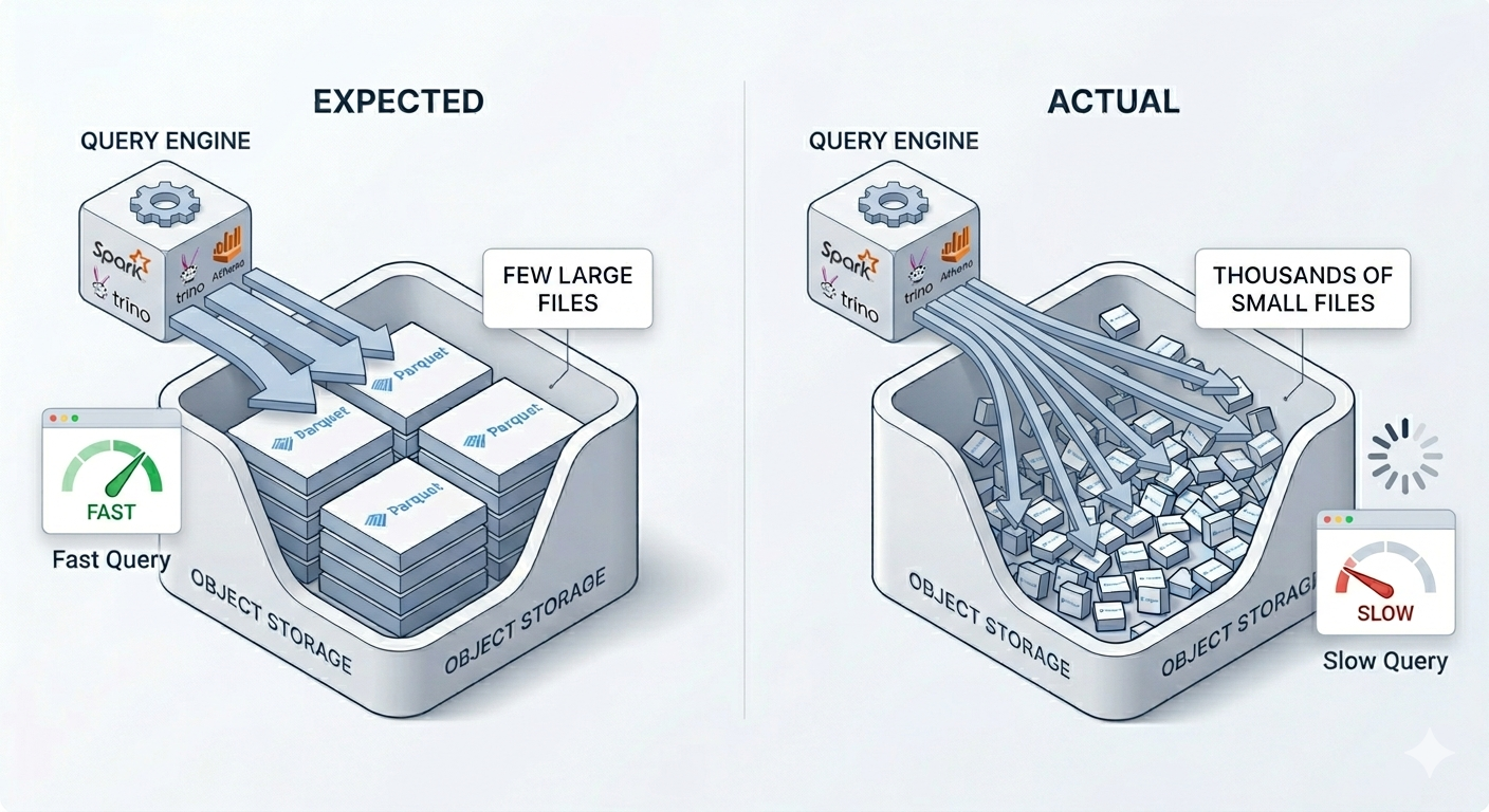 Query slowdown diagram