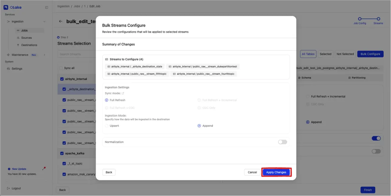 Review and Apply Bulk Configuration