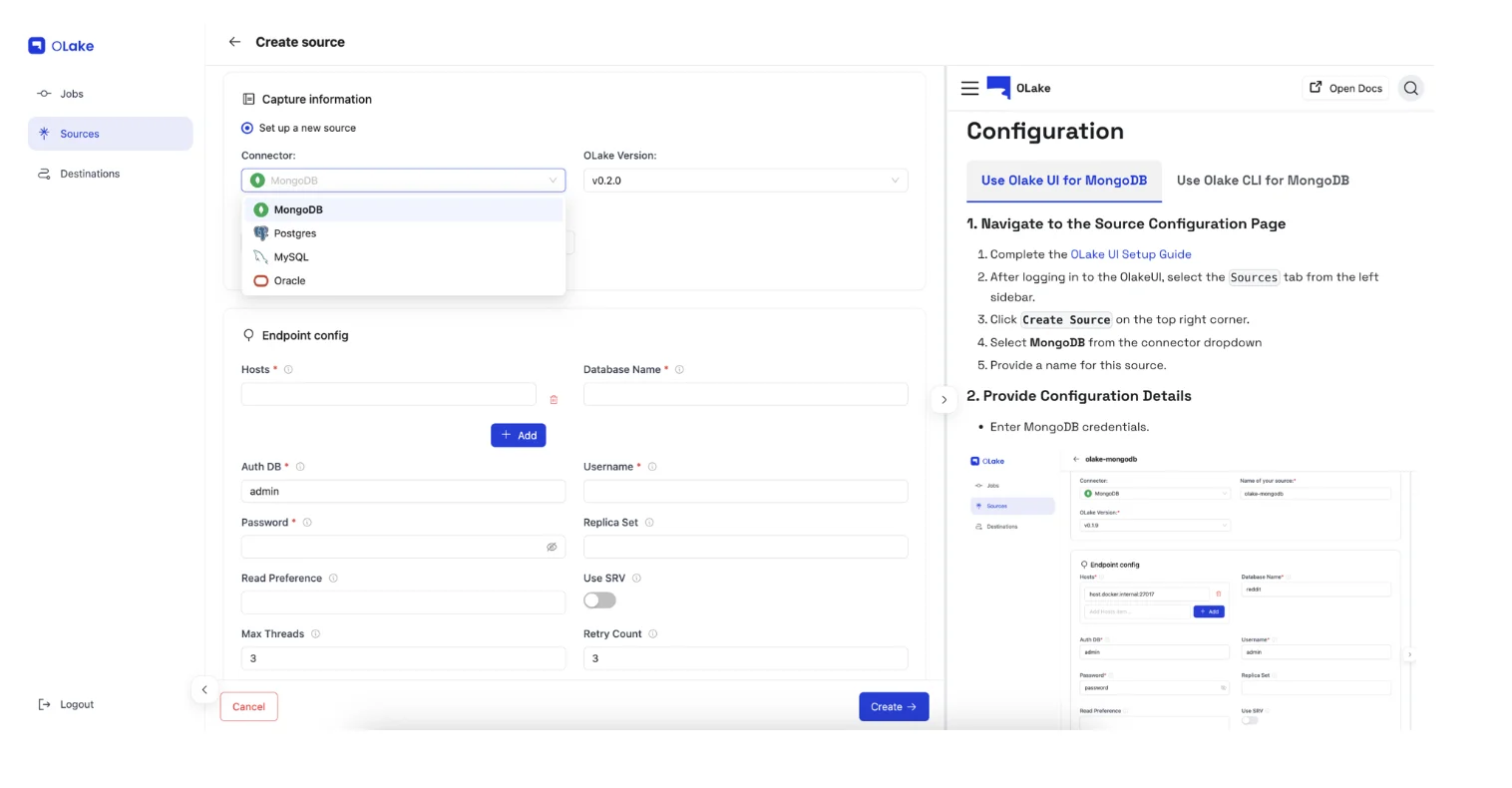 MongoDB Source Configuration