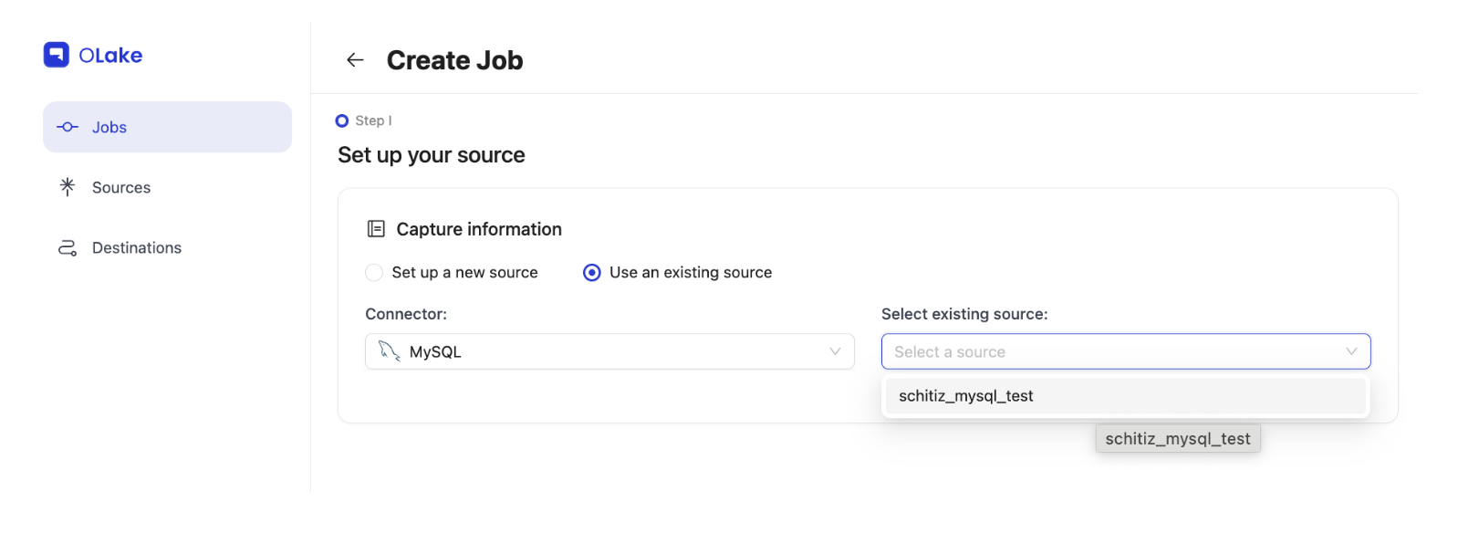 Job Configuration - Step 5.1