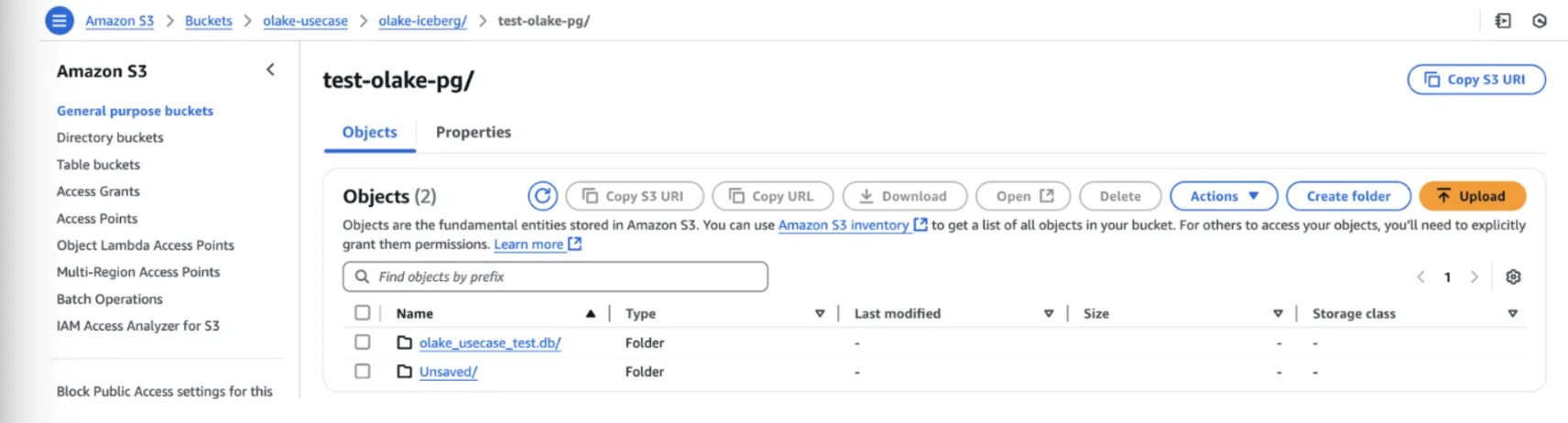 S3 Database Structure