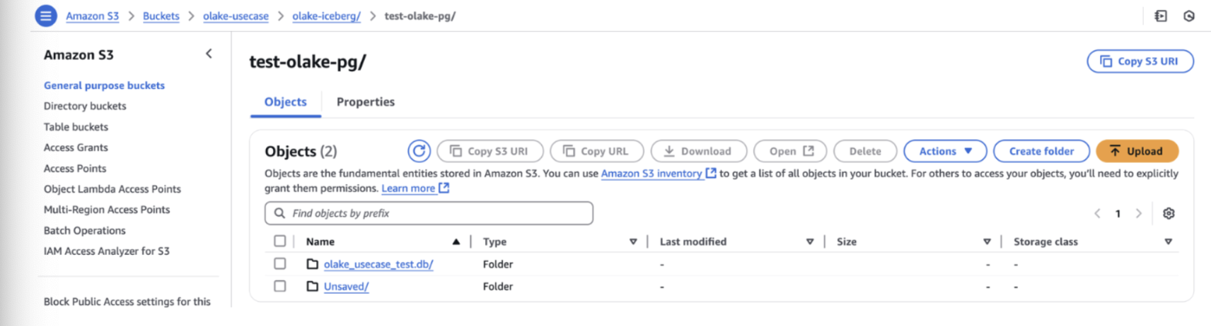 S3 Database Structure