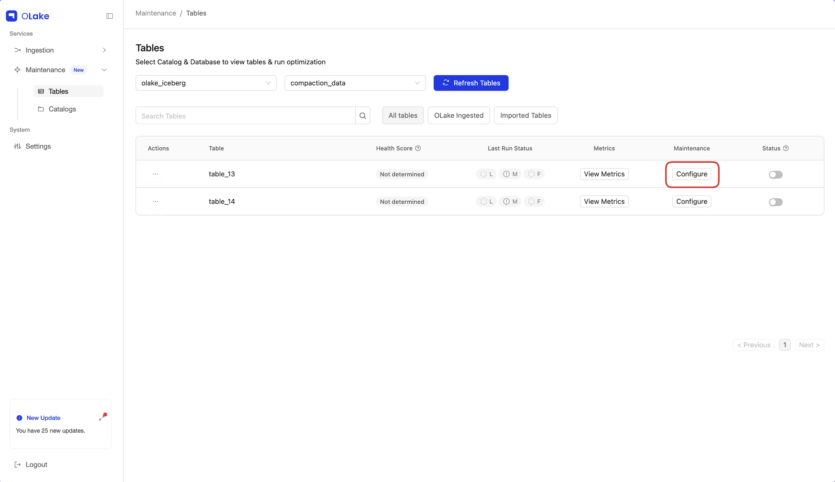 Configuration Button