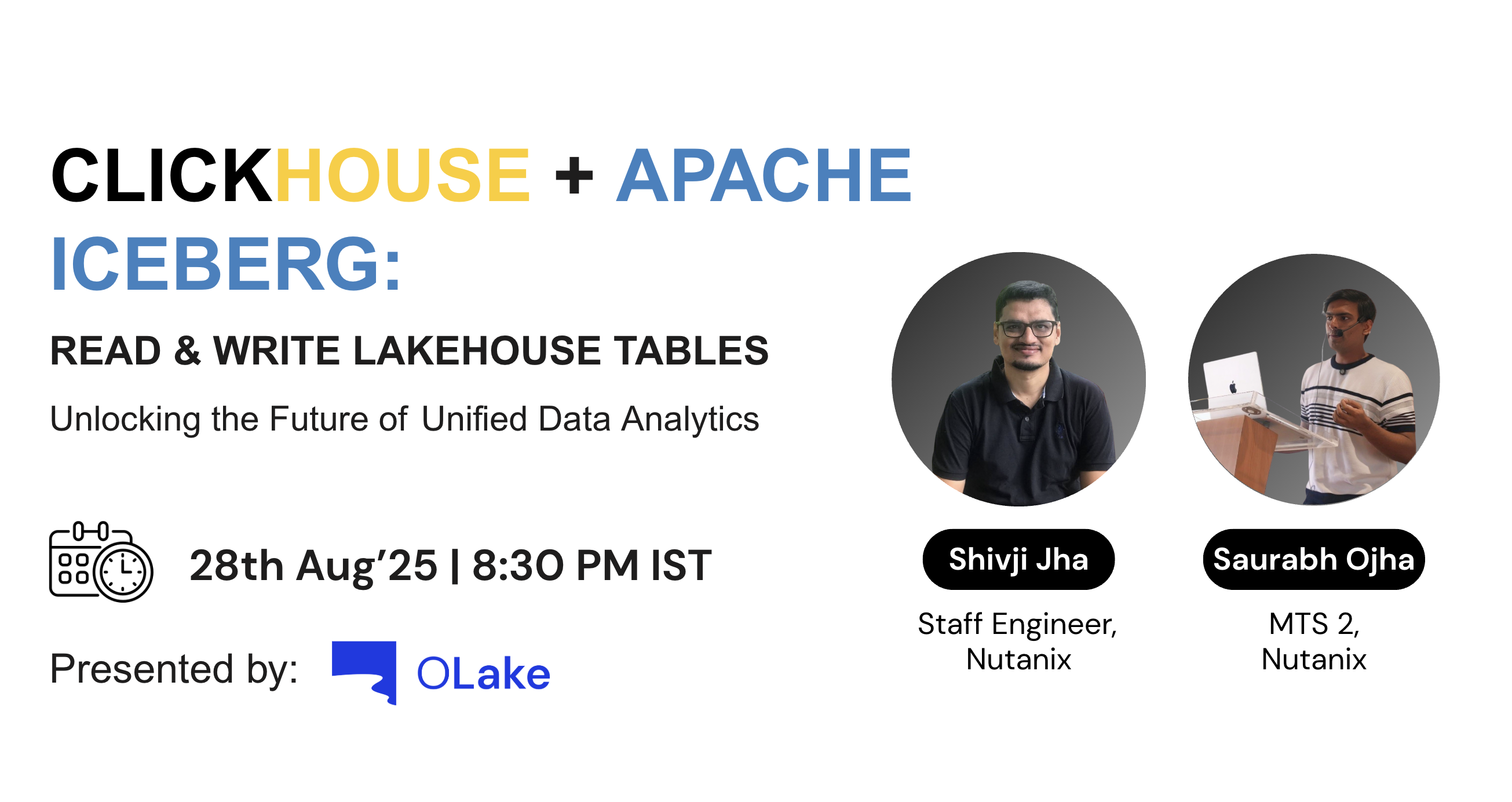 ClickHouse Iceberg Workshop: Unified Lakehouse Architectures